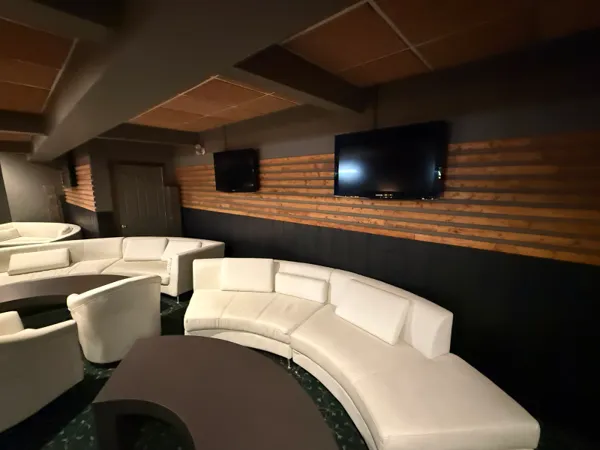 Social banquet layouts at Armani's