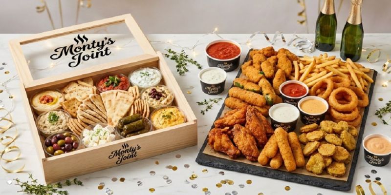 The best of both worlds. This combo includes one Artisan Mediterranean Box and one Mega Fryer Platter. It’s the perfect balance of fresh artisan flavors and hot, savory snacks for a group of 12-15 guests. The best of both worlds. This combo includes one Artisan Mediterranean Box and one Mega Fryer Platter. It’s the perfect balance of fresh artisan flavors and hot, savory snacks for a group of 12-15 guests.